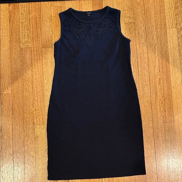 Elegant Navy Sleeveless Dress Size Small - Picture 9 of 13